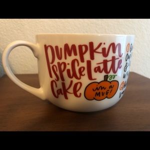 pfaltzgraff pumpkin spice cake in a mug